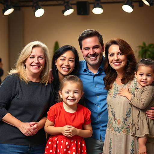Elenco de 'Familia Unida', una comedia familiar, posando para una foto promocional.