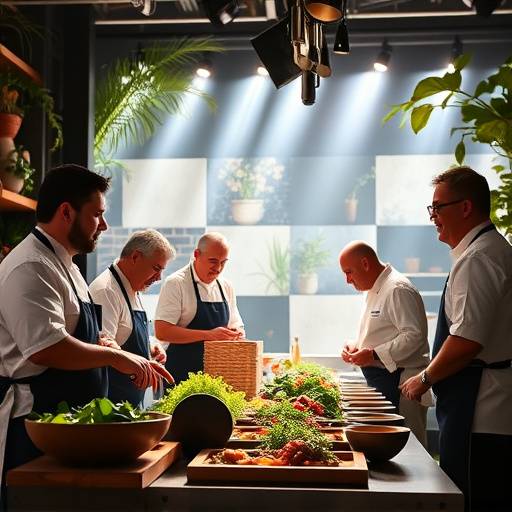 Imagen del programa 'Cocina Latina', programa de cocina con chefs famosos.